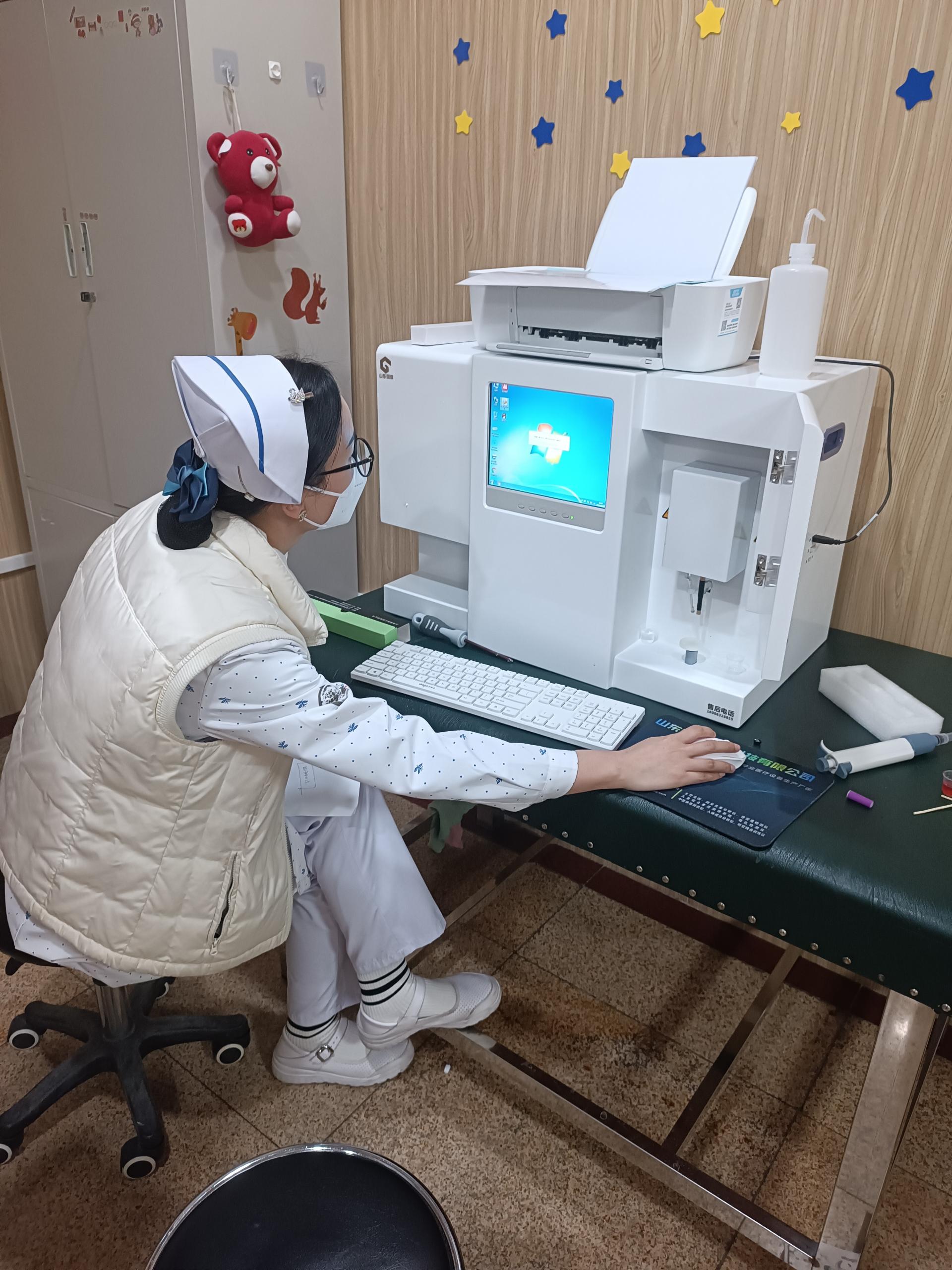 5.16号GK-1微量元素分析仪器在河北省保定市涿州市医院完成装机投入使用中